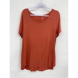 Dip Orange Short Sleeve Back Hem T-shirt Women's L